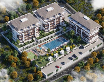 Snygga Lägenheter Med Utsikt Över Bergen I Alanya Kestel 1