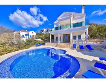 Elegant Villa Med Pool Och Havsutsikt I Kas Antalya 1