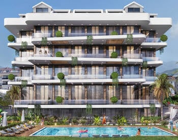 Alanya Kestel'de Plaja 200 M Mesafede Modern Daireler 1