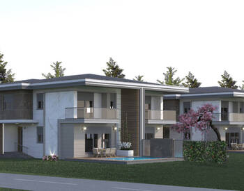 4-bedroom Houses with Pool and Garden in Dosemealti 1