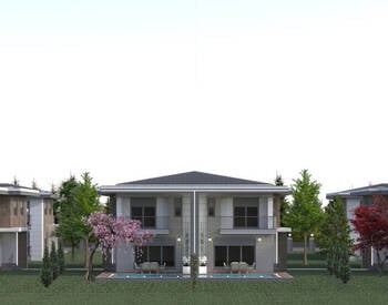 4-bedroom Houses with Pool and Garden in Dosemealti 3