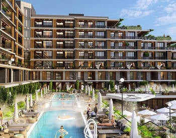 Eleganta Lägenheter I Ett Komplex Med Pool I Antalya Altıntas 1