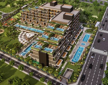 Elegant Flats in a Complex with a Pool in Antalya Altıntas 2