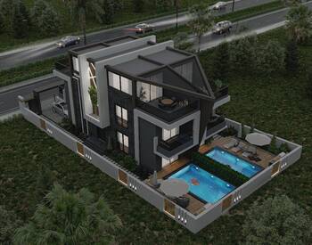 Antalya Muratpaşa'da Özel Havuzlu ve Bahçeli Şık Tasarımlı Villalar 3