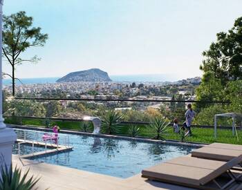 Villas Avec Vue Sur La Mer Et Piscines À Alanya Antalya 1