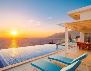 Maison 5 Chambres Avec Piscine À Débordement À Antalya Kaş 1