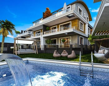 Maisons Avec Vue Sur La Mer Et Piscine Privée À Alanya Tepe 3