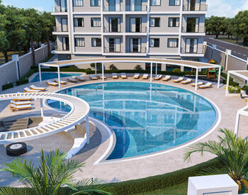 Квартиры с 2 и 3 спальнями и доступом к бассейну в Оба, Алания 1