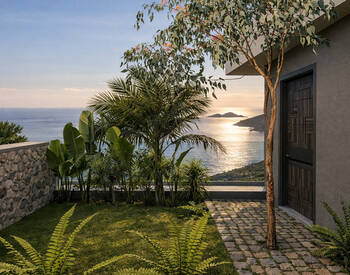 Дома на строящемся объекте с видом на море в Калкане, Анталья 3