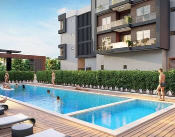 Квартиры с 2 спальнями в ЖК с бассейном в Анталии, Алтынташ 1