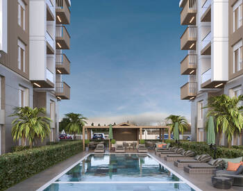 Apartments in a Complex with Pool and Security in Kepez Antalya 1
