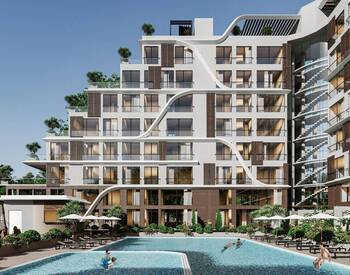 Eleganta Lägenheter Med Gemensam Pool I Antalya Altintas 3