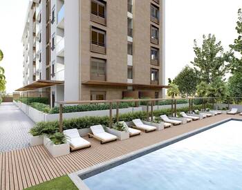 Квартиры с видом на горы в Анталии, Коньяалты, с бассейном и парковкой 2