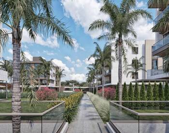 Flats in a Secure Complex with Pools in Antalya Uncalı 3