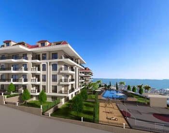 Sea View Flats in a Complex with Social Facilities in Kestel 2
