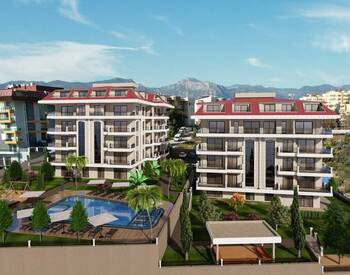 Sea View Flats in a Complex with Social Facilities in Kestel 3