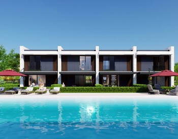 Villas Jumelées Avec Piscine Commune À Kepez, Antalya 2