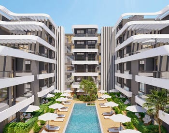 Apartment with Rich Communal Amenities in Antalya Altintas 3
