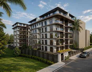 Apartments with Shared Pool Near the Beach in Alanya Center 2