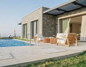 ویلاهای شیک با منظره پانوراما دریا در گوموشلوک، بدروم 3