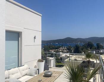Furnished Flat with a Sea-view Terrace in Bodrum Türkbükü 1