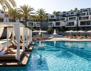 فيلات مطلة على الطبيعة للبيع مع مسبح في أدابوكو، بودروم 3