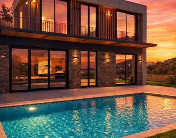 Виллы с частным бассейном рядом с пляжем в Бодруме, Гюмюшлюк 3