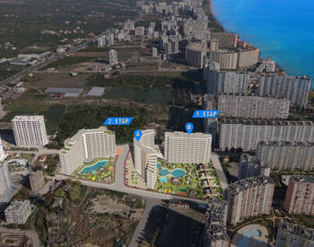Flats with City and Sea Views in Mersin Tomuk 1