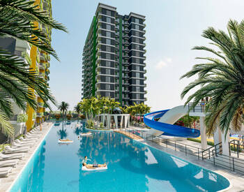 Apartments in a Complex with Aquapark in Mersin Çeşmeli 1