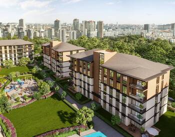 The Apartments in a Complex with Pool in Basaksehir 1