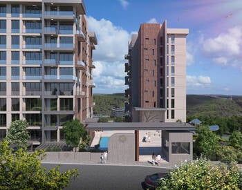 伊斯坦布尔卡伊塔内 (kagithane)森林景观综合大楼内的公寓 3