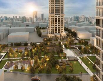 Real Estate with Sea and City Views in a Secure Site in Atasehir 1