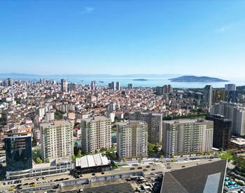 Flats with Sea and Princes' Islands Views in Maltepe 1