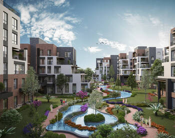 Квартиры с общим бассейном рядом с каналом Стамбул в Авджыларе 2