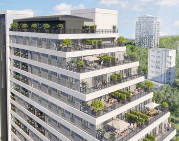 Spacious Apartments with Terraces in a Complex in Kağıthane 3