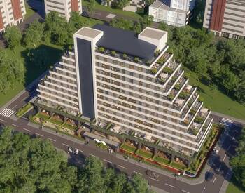 Spacious Apartments with Terraces in a Complex in Kağıthane