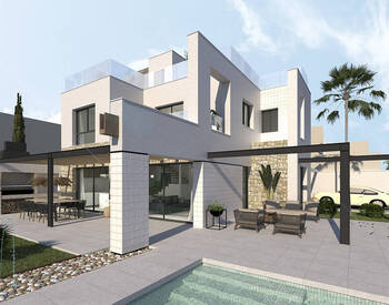 Murcia San Pedro Del Pinatar'da Havuzlu Çağdaş Tasarımlı Villa 1
