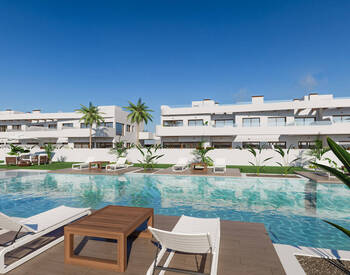Stylish Golf Apartments in a Complex with Pool in Los Alcázares 1