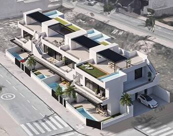 Murcia San Pedro'da Plaja Yakın Sitede Özel Havuzlu Daireler 2