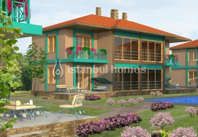 位于伊斯坦布尔 Sile 低层建筑群的自然景观公寓 4