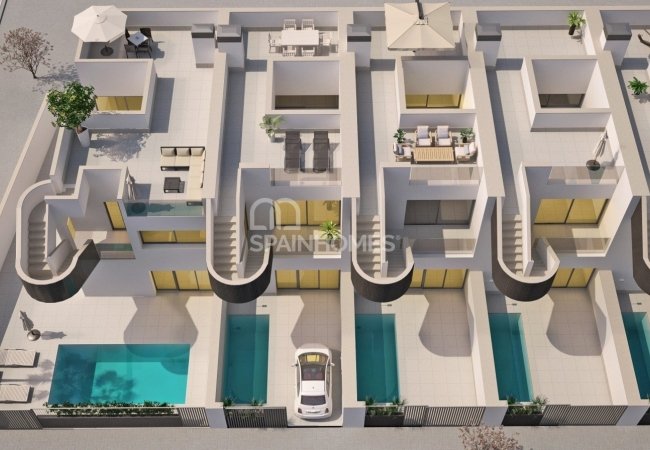 New Modern Townhouses in San Pedro Del Pinatar Murcia 2