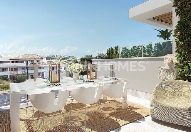 Benalmádena'da Uygun Fiyatlı Site İçinde Lüks Daireler 4