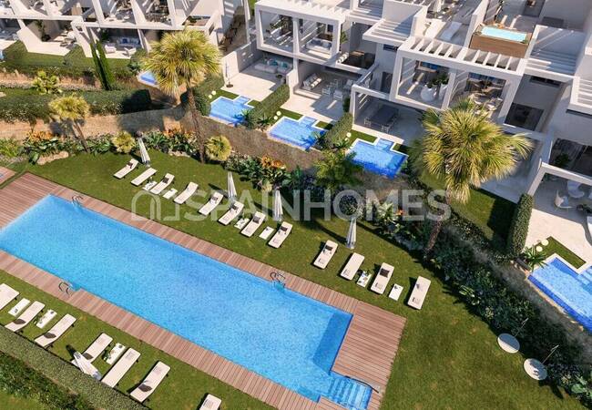 Sea View Townhouses in Fabulous Residential Development of Manilva 3