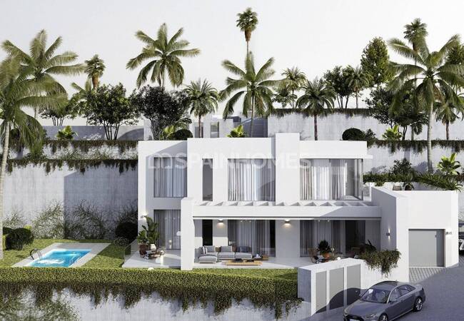 Mijas'ta Avantajlı Konumda Deniz Manzaralı Müstakil Villalar 4