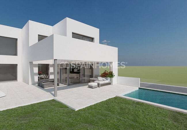 Malaga Mijas'ta Deniz ve Doğa Manzaralı Satılık Villalar 7