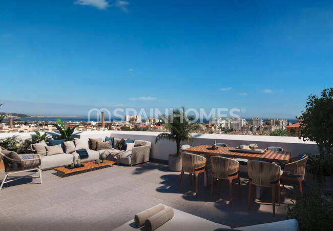 Chic Apartments with Amazing Terraces in Torre Del Mar, Malaga