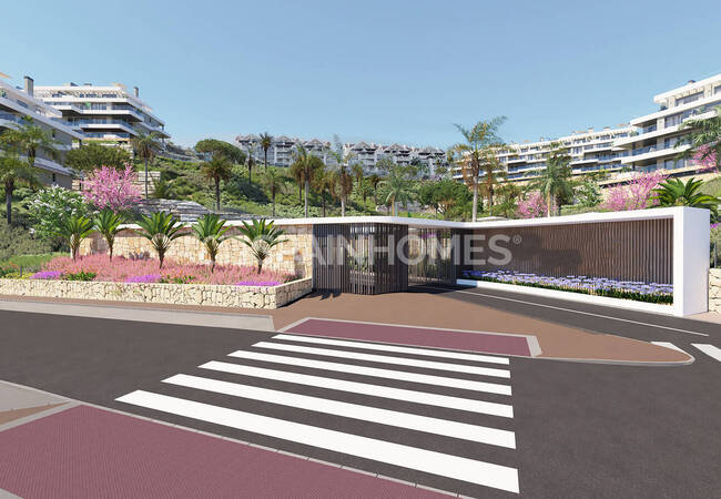 Mijas'ta Geniş Teraslı Deniz Manzaralı Daireler 5