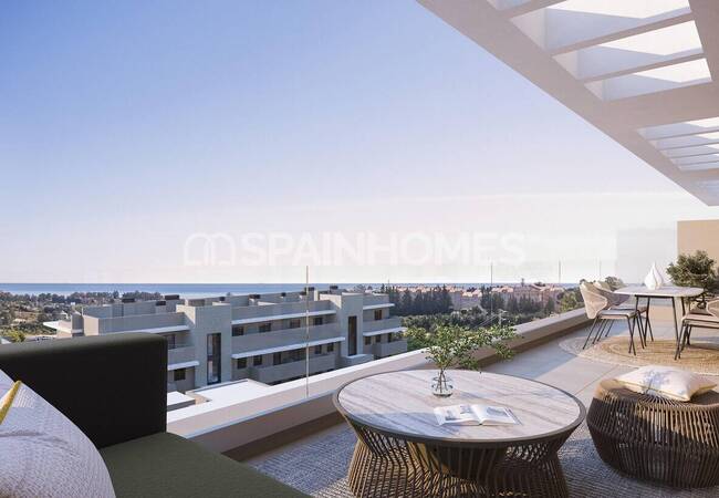 Appartements Vue Mer Avec Grandes Terrasses À Estepona 9