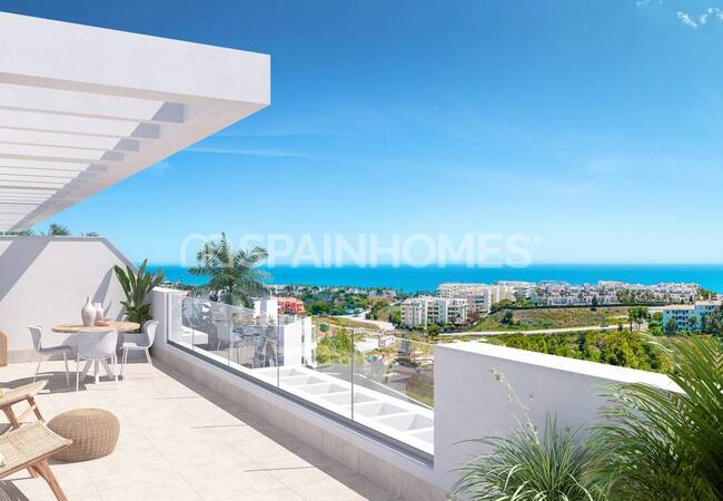 Maisons À Côté Du Club De Golf À Mijas Avec Vue Pittoresque 1