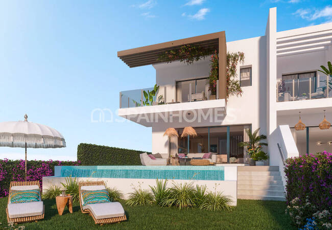 Des Maisons Écologiques Avec Vue Sur La Mer Et Le Golf À Mijas 1